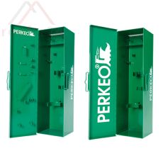 Perkeo Stahlblechkasten m.KlammernGRÜN