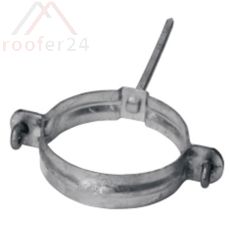 Verzinkte Regenstandrohrschelle, ø100 mit Schlagstift 140mm