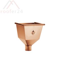 Kupfer Wasserfangkasten, ø100 konisch 350x320x270