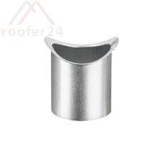 Zink Lötstutzen, ø120 halbrunde Rinne 400