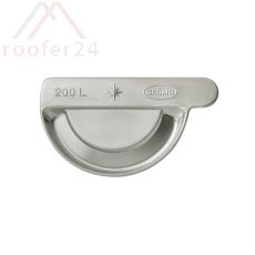 Quartz Zink Steckrinnenboden, halbrund links 333