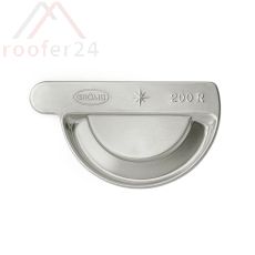 Quartz Zink Steckrinnenboden, halbrund rechts 280