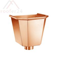 Kupfer Wasserfangkasten, ø120 6-Kant 310x325x290
