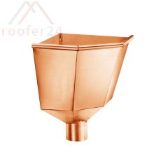 Kupfer Wasserfangkasten, ø120 Inneneck 390x340x340