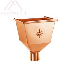 Kupfer Wasserfangkasten, ø120 konisch 320x270x370