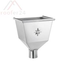 Zink Wasserfangkasten, ø120 konisch 350x320x270