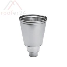 Zink Wasserfangkasten, ø100 konisch rund, ø 300/200, Höhe 300