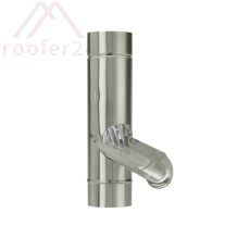 Quartz Zink Regenwasserklappe, ø100 mit V2A Sieb