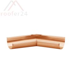 Kupfer Rinnenwinkel 135°, halbrund gelötet,Inneneck,400