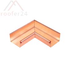 Kupfer Rinnenwinkel, Kastenform gelöt. Inneneck 333