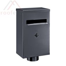 Wasserfangkasten eckig 100mm SX, Anthrazit