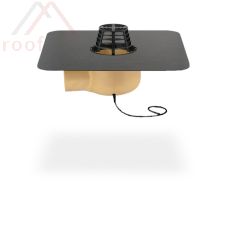 SITA Trendy Gully abgewinkelt heizbar 100, Polyurethan, Bitumen