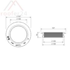 SITA Green Gründachschacht 400x400mm