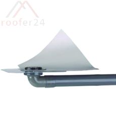 Fleck Flachdachablauf Bo. DN 50 komplett Hart-PVC mit Kiesfang und Flansch Hart-PVC