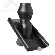 Fleck Aura-Lüfter Flex DN150 m.Wetterkappe u.Red.-adapter DN100