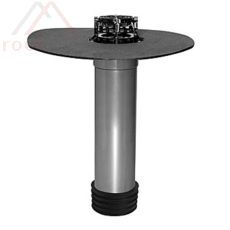 Fleck Sanierungsablauf Flachdach 125 PVC mit Kiesfang und Flansch PVC-Folie