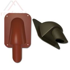 Fleck Solar-Kamindurchgang senkrecht DN 50-DN 70 braun