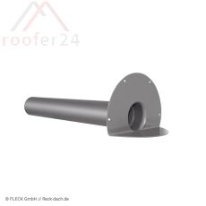 Fleck Flachdachwinkelablauf DN 100 Hart-PVC mit Flansch Hart-PVC