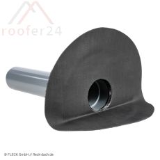 Fleck Flachdachwinkelablauf DN 70 PVC mit Flansch PVC-Folie