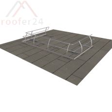 ABS Schutzgel.Dome OnTop Fusion, Alu-Montage auf Bitumen