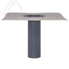 Flachdach-Ablauf DN 300 Flansch für Folie, Sika Sikaplan15 G in Hellgrau