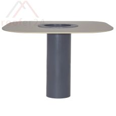 Flachdach-Ablauf DN 150 Flansch aus Elastomer-Bitumen PP