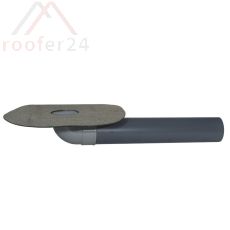 Balkonablauf DN 70 Rohrlänge ~ 600 mm Flansch aus PYE