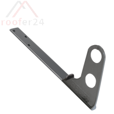 Alu-Doppelrohrhalter mit Edelstahlband