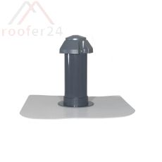 Flachdach-Lüfter DN 50  bis 300 mit abnehmbarer Wetterkappe Flansch für Folie