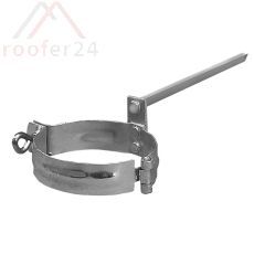 Verzinkte Regenstandrohrschelle, ø70 mit Schlagstift 140mm