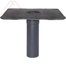 Flachdach-Unterteil DN 150 Flansch aus KSU