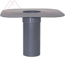 Flachdach-Unterteil DN 125 Flansch aus Hart-PVC