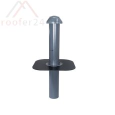 Huppers-VENT Flachdach-Sanitärlüfter DN 100 mit Kondenswasserablauf Flansch aus PE