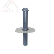 Huppers-VENT Flachdach-Sanitärlüfter DN 150 mit Kondenswasserablauf Flansch aus PP