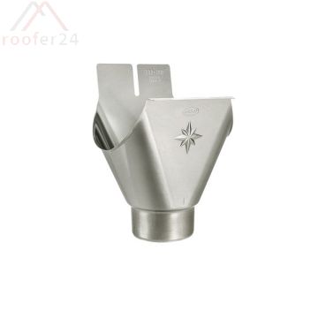 Quartz Zink Einhangstutz oval, 333/80 mit Stern