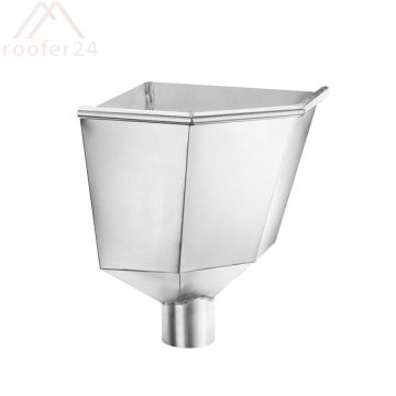 Zink Wasserfangkasten, ø120 Inneneck 390x340x340