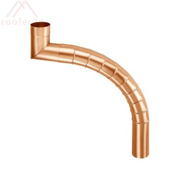 Kupfer Gliederbogen, gepresst, ø100x1300-1395