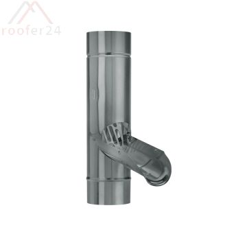 Regenrohrklappe120mm SX, Hellgrau