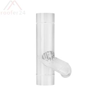 Regenrohrklappe120mm SX, Weiss