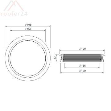 SITA Vent Dichtring DN100, EPDM