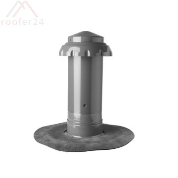 Fleck Flachdachlüfter DN150+KWA PVC mit Flansch PVC-Folie