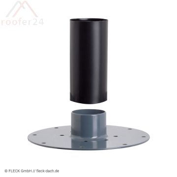 Fleck Schrumpfi Flachdach-Allzweck-Durchgang 110 Hart-PVCmit Flansch Hart-PVC