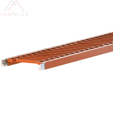 Endlos-Laufrost 150 x 25cm, kupfer,  mit Steckverbinder