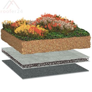 Bauder Gründach Paket Standard 10 m²