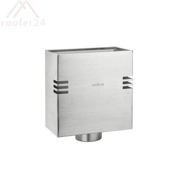 Aluminium Design-Flachdach-Wasserfangkasten Ø120