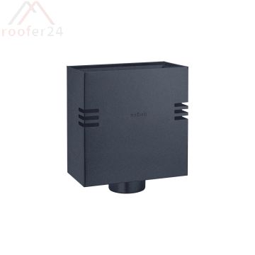 GRÖMO ALUSTAR Design-Flachdach-Wasserfangkasten - SX - Anthrazit Ø120