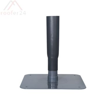 VARIO-FIT DN 70 Universal-Durchgang mit Schrumpfschlauch Flansch aus Hart-PVC aus RVT 32x32 cm