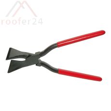 Falzzange gerade mit eingelegtem Gewebe