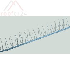 Edelstahl Taubenschutz, 4-reihig 1m