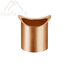 Kupfer Lötstutzen, ø50 für halbrunde Rinne 200